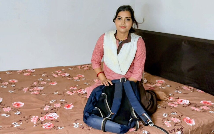 MumbaiBoy: Desi College Girl Fucking Teacher Home Alone Hindi College Uniform