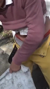 Overlap of two mature sluts outdoor
