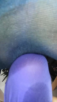 Blowjob di senaman gim dalam leotard dan pantyhose