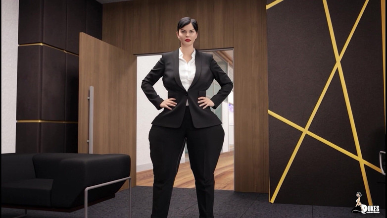 Dukes Hardcore Honeys: Bos kulit hitam mengundang karyawan lesbian pantat montoknya ke apartemennya...