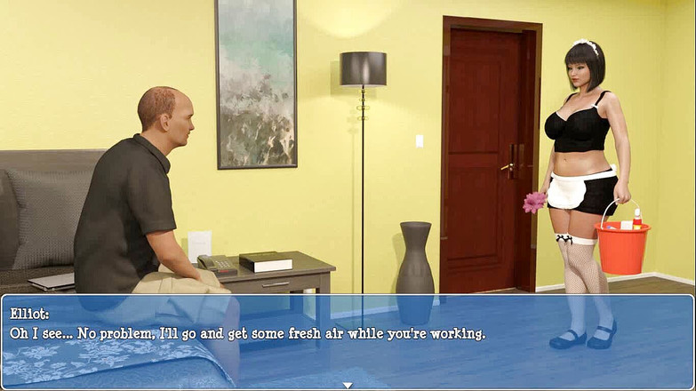 Dirty GamesXxX: Lily of the valley: cameriera con un plug anale nel...