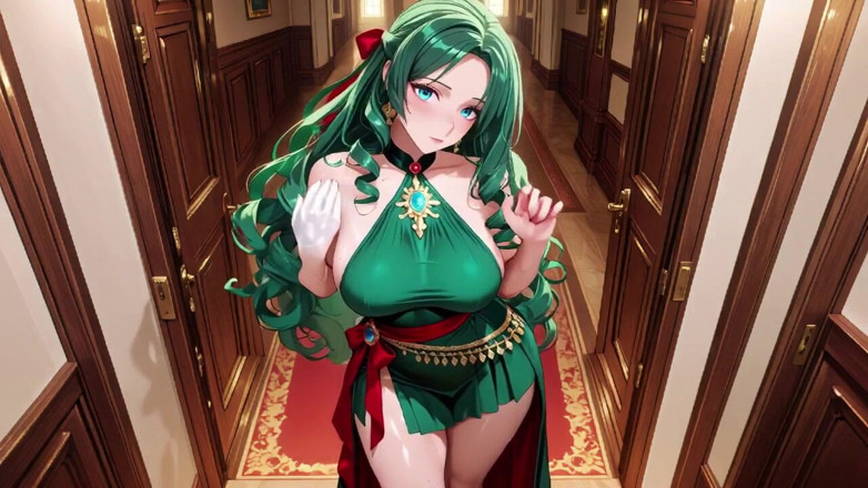 Tay Swift X: Green Queen on the Golden Throne! Lazy Seduction in a...