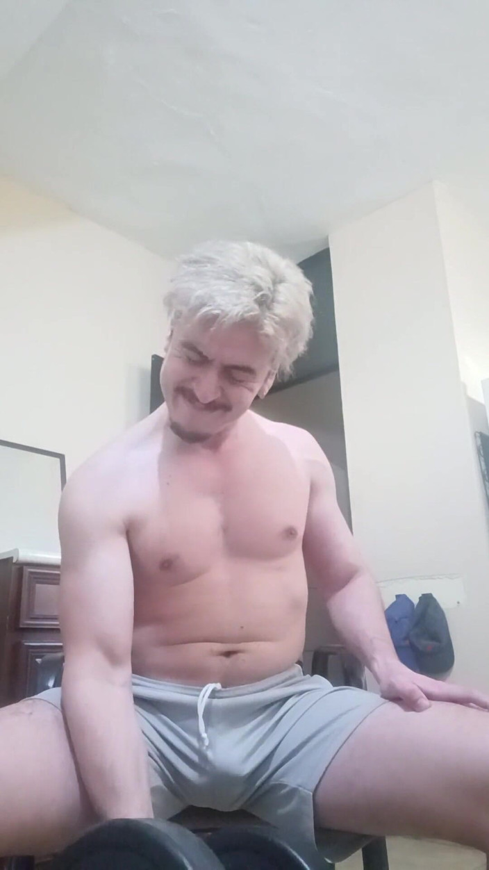 Tabasco Jake: Handsome Stud Flexing and Working Out Naked
