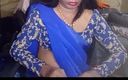 Sindy tg: Indian Crossdresser in Blue Saree