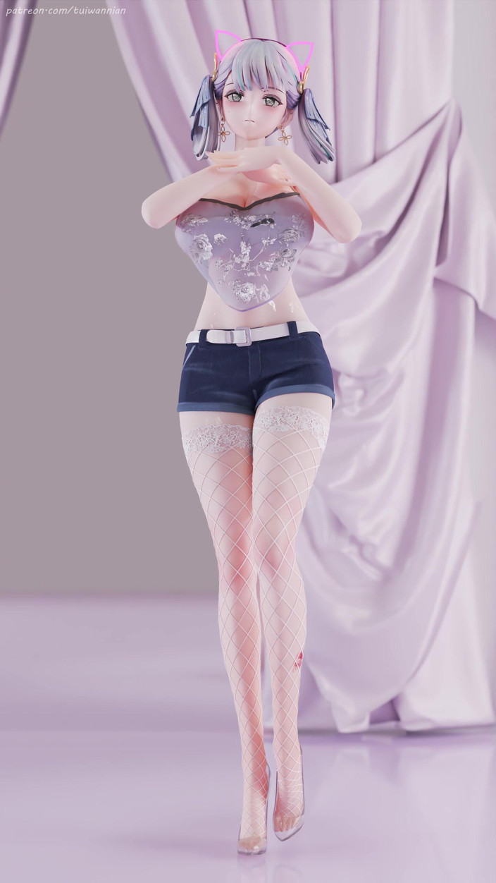 MikuMotion: [mmd] Naruto tide Imashio aoa - Heart Qi b ultra şort göbek...