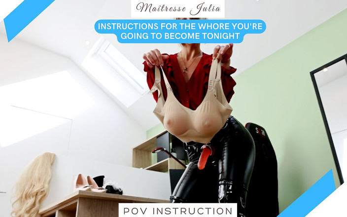 DeesseJulia: Сегодня вечером ты станешь шлюхой для меня и моей подруги в видео от первого лица, инструкция госпожи Юлии