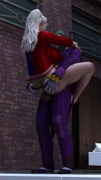 El joker se folla a Harley Quinn en dirty alley way
