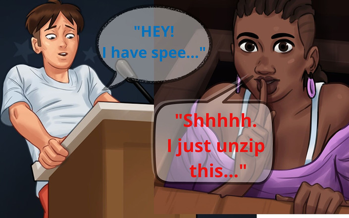 Borzoa: Dewitt: insegnante di ebano con grandi tette e studentessa di...