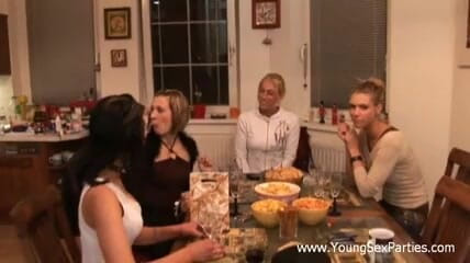 Young Sex Parties: Two Men Crash the Ladies' Home Party
