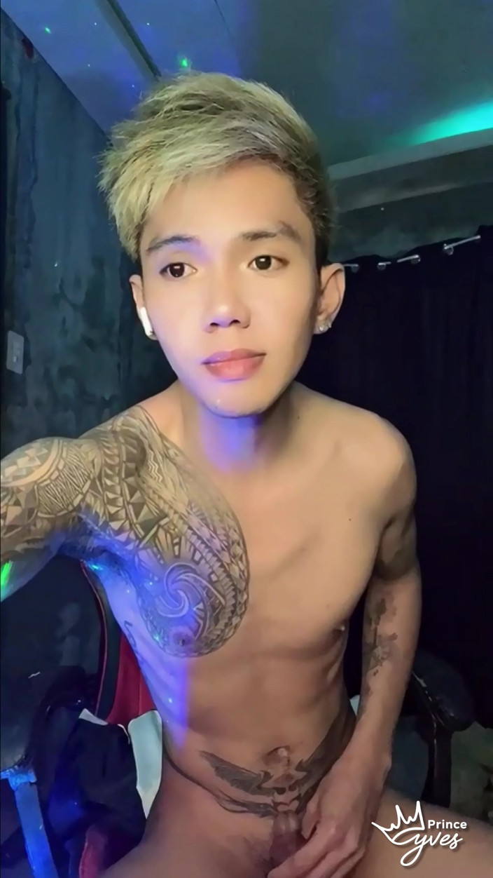 Prince-Yves: Inked Horny Twink Performed in a Live Webcam Show