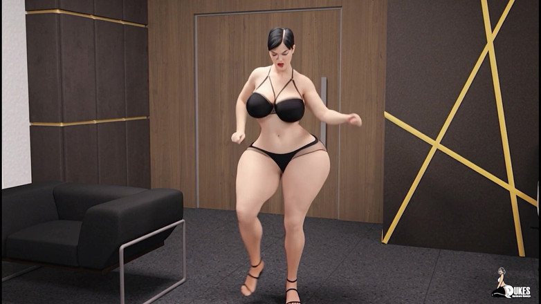 Dukes Hardcore Honeys: szef zaprasza swojego dużego tyłka lesbijki pracownika do swojego mieszkania...