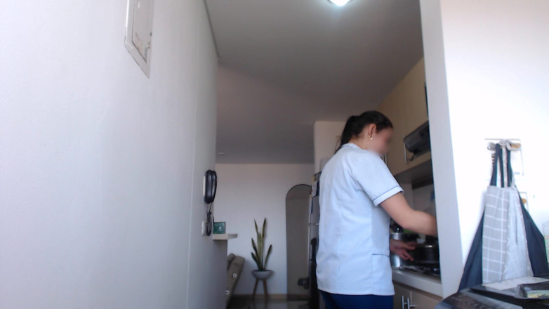 Latinaspy: Maid Isn't Happy so Her Boyfriend Takes Her to Hotel