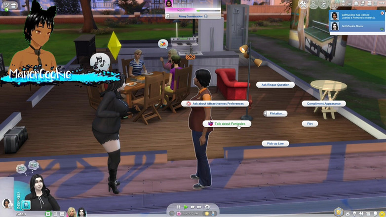 Manor Cookie: Sims 4 - Omílání Simíků a milfka gotická milfka spolu žijí a mají...