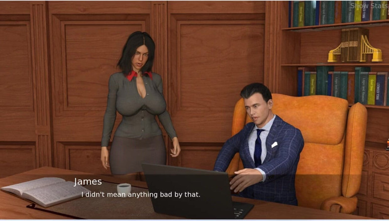 XXX Games Bunk: Project Hotwife - Gameplay - Roleplay - Office Wife Shows Her Assets