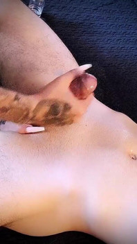 Tight Post-orgasm Handjob From Stepsister, Hot Cumshot