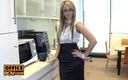 OfficePOV: POV - Horny blonde office slut Aleska Diamond drinks your cum