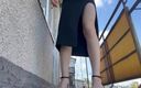 Holy Harlot: Giantess Smoking Outdoors in Skirts Not Panty