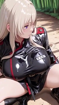 Okamžik svlékání blonďaté Valkyrie, ta skvělá černá uniforma je šílená!
