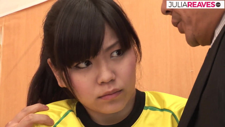 Japanese Cheats: Hairy girl gets pussy cumshot after sucking and fucking coaches