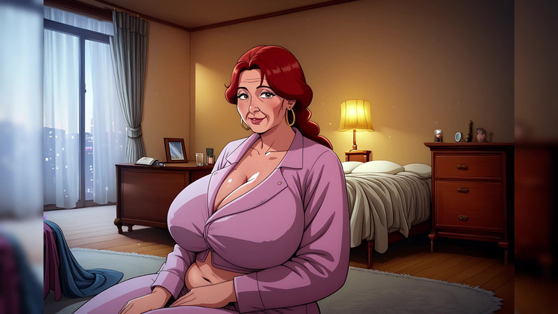 AI Porn: Ai MILF rousses à la maison