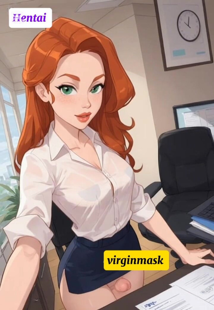 Virgin masks: La grosse bite taboue du bureau d’une patronne !