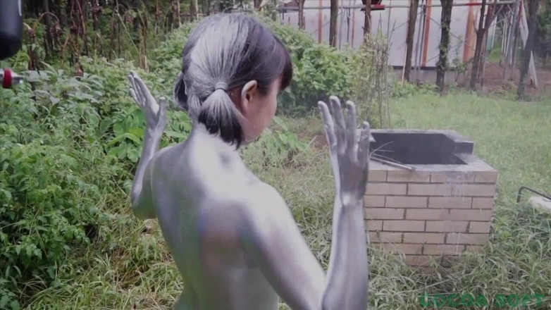 Cocoa Soft: I painted the whole body silver with spray