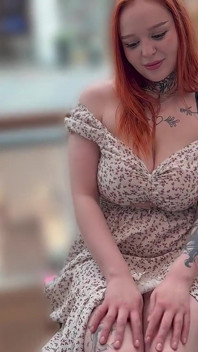 The Bitch Is Dripping Wet in Public and Wants Sex.