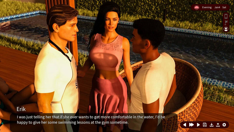 Dirty GamesXxX: Whispers of Desire: Couples on Barbecue Party by the Pool -...