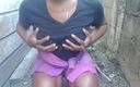 Super sexy ebony cuties: Squeezing My Boobs Twisting My Nipples Peeing Outdoors