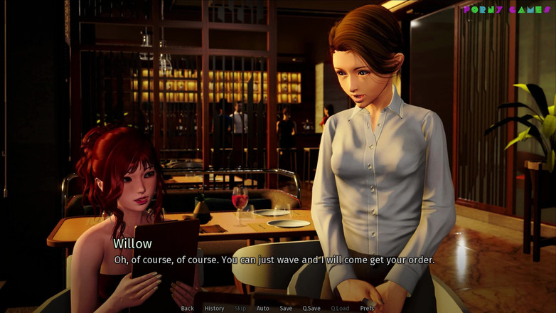 Porny Games: Una casa en el v0.6.14r1 parte 1 - sexo en la biblioteca...