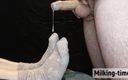 Milking-time: Oh No, Not on My Bed! 2x Cum on Feet Mini-compilation (milking-time)