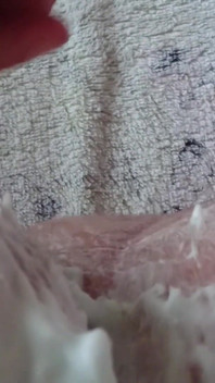 Stillende rasur aus dem arschloch und der hodensack