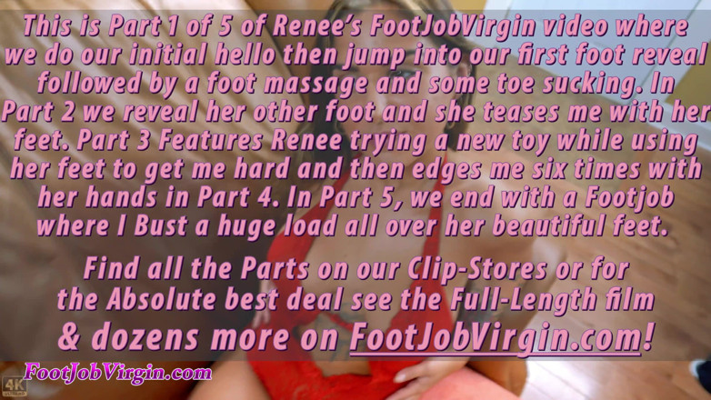 FootJobVirgin: Part 1 of 5 Lovely French &amp; Latina foot tattoo worship and high...