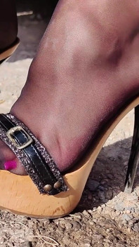 Car, Nylons, and High Heels