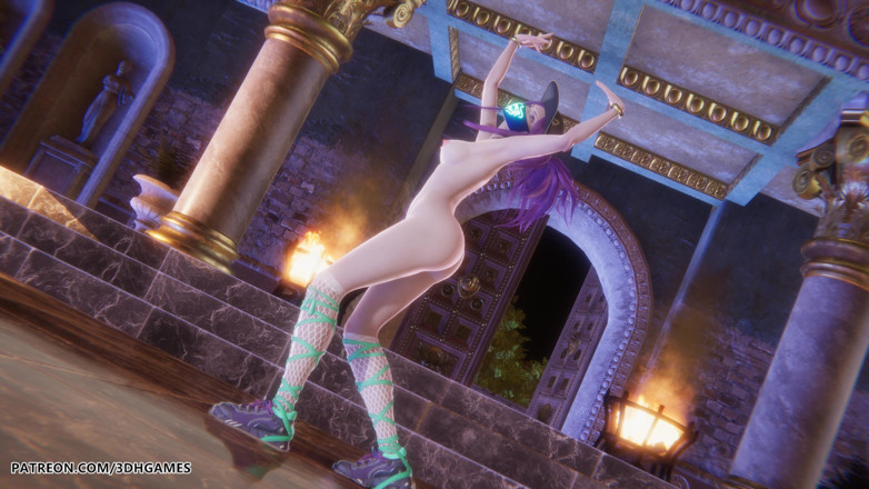 3D-Hentai Games: Mmd Meovv - Hands up Akali Sexy Naked Dance League of...