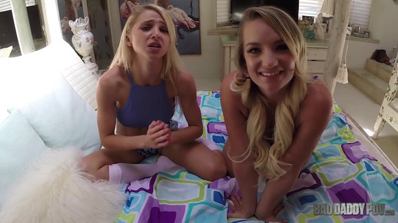 BadStepFamilyPov: Alix Lynx and Cali Carter fuck their stepdad