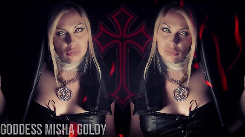 Goddess Misha Goldy: You will be in hell if I'm your reason to...