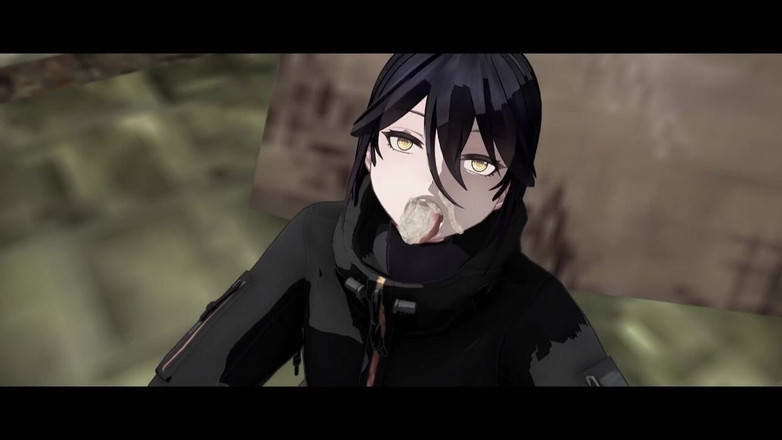 Velvixian3Futanari: Futanari pijpbeurt (geen geluid) (futa shemale)