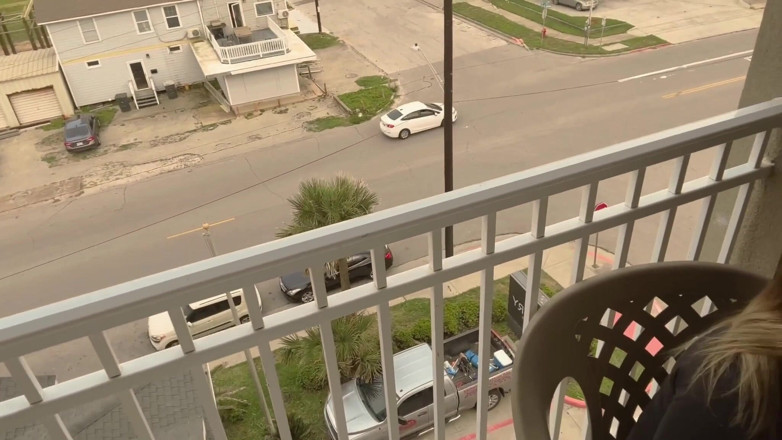 Mya Lane: Busy Roadside Sex and Hotel Balcony Blowjob