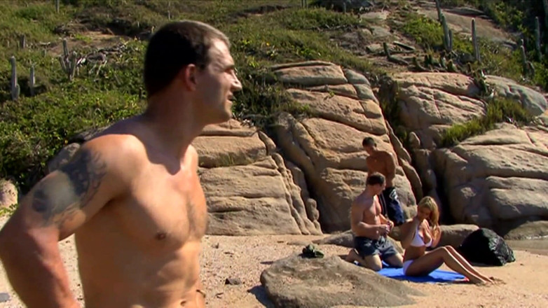 Femdom Sex: Blond nasty slut get hard fucked by 3 tourists on beach