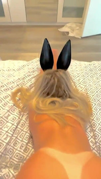 Ella Noir's Bunny Masked Ass-shot Finish - Sloppy Blowjob & Doggy (real Amateur Wife)