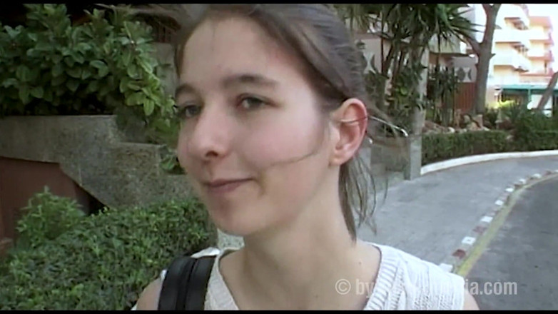 Sextermedia by Pete: Dark Blonde Teen Girl Shyly Shows Her Pussy