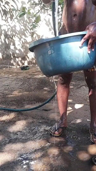 Washing the Cock of the Lover, a Cheating Whore Woman