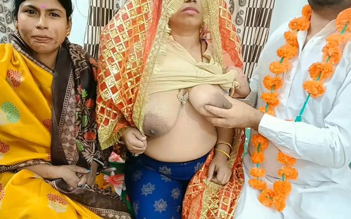 Hotty Jiya Sharma: Indian Couple First Wedding Night Sex Enjoy with Mother in...