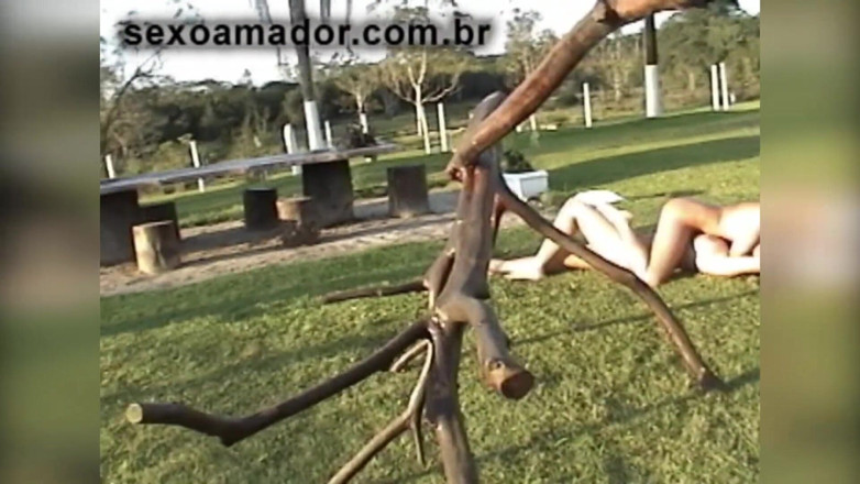 Amateurs videos: Naughty girls have fun on park toys and fuck later