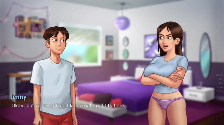 Xr Gamer: Anon platí za to vidět Jennyiny velké prsa - Hratelnost Summertime...
