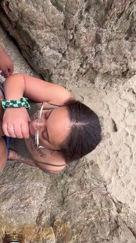 Marley bee nyepong kontol di pantai laut san fransisco