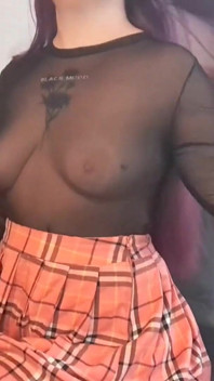 Student Teases You with Her Pad Bulge