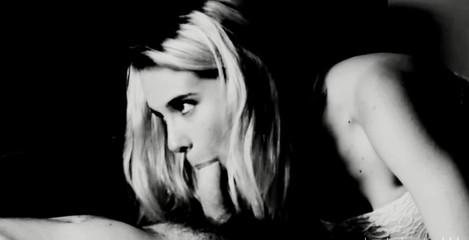 Samantha Flair: Artsy-fartsy black and white delicious creampie