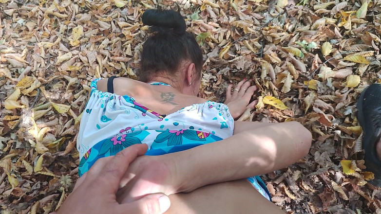 DirtyLubov: Venkovní orální a anální sex